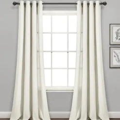 Faux Linen Curtain Panel Set, 84 In.-Kirkland's Home Best Sale