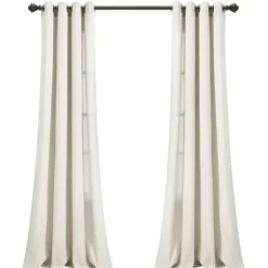 Faux Linen Curtain Panel Set, 84 In.-Kirkland's Home Best Sale
