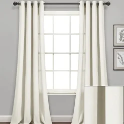 Faux Linen Curtain Panel Set, 84 In.-Kirkland's Home Best Sale