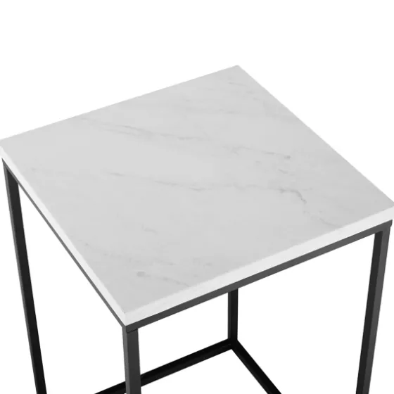Faux Marble Open Frame Side Table-Kirkland's Home New