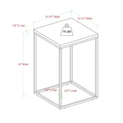 Faux Marble Open Frame Side Table-Kirkland's Home New