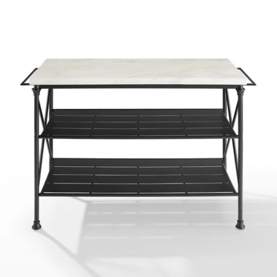 Faux Marble Top 3-Tier Melody Kitchen Island-Kirkland's Home Online