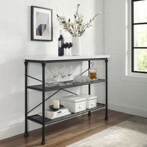 Faux Marble Top 3-Tier Melody Console Table-Kirkland's Home Cheap