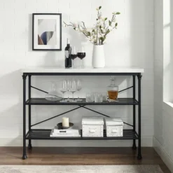 Faux Marble Top 3-Tier Melody Console Table-Kirkland's Home Cheap