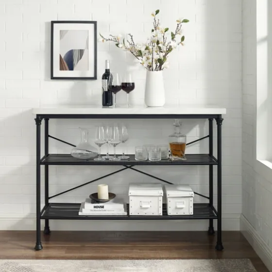 Faux Marble Top 3-Tier Melody Console Table-Kirkland's Home Cheap