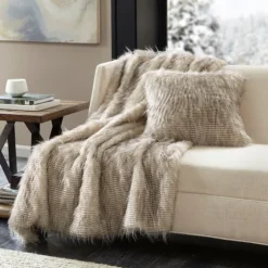 Faux Mink Fur Throw-Kirkland's Home Cheap