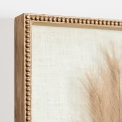 Faux Pampas Grass Beaded Frame Wall Plaque-Kirkland's Home Fashion