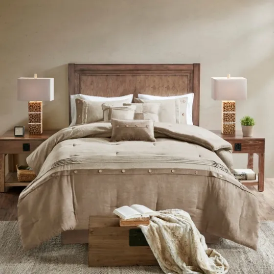 Faux Suede 7-Pc. King Comforter Set-Kirkland's Home Sale