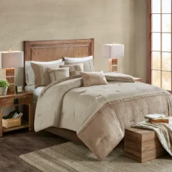 Faux Suede 7-Pc. King Comforter Set-Kirkland's Home Sale