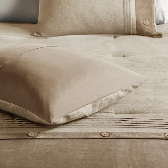Faux Suede 7-Pc. King Comforter Set-Kirkland's Home Sale