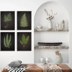 Fern Framed Art Prints, Set Of 4-Kirkland's Home Cheap