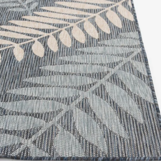 Fern Leaves Indoor/Outdoor Area Rug, 5X7-Kirkland's Home Clearance