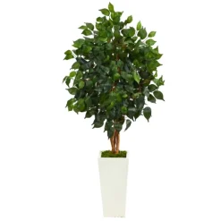 Ficus Tree In Mossy Tower Planter-Kirkland's Home Cheap
