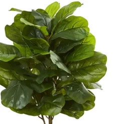 Fiddle Leaf Fig In White Tower Planter-Kirkland's Home New