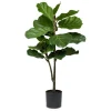 Fiddle Leaf Fig Tree In Black Planter-Kirkland's Home New