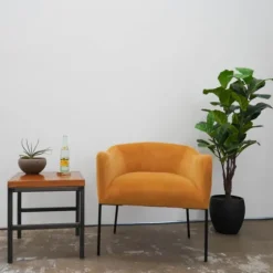Fiddle Leaf Fig Tree In Black Wood Pot-Kirkland's Home Outlet