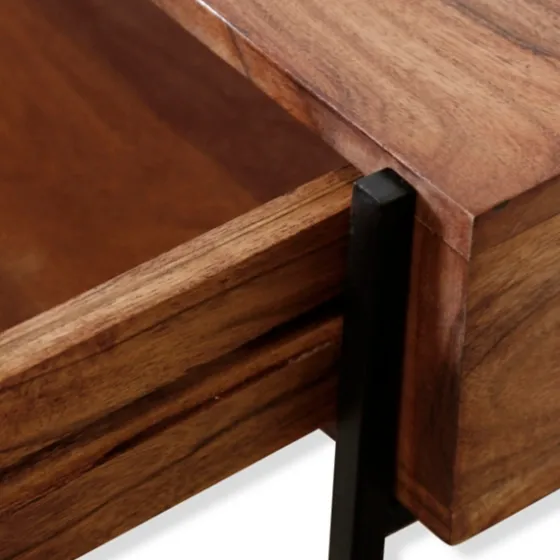 Fir Wood And Steel Cross Frame Console Table-Kirkland's Home Flash Sale