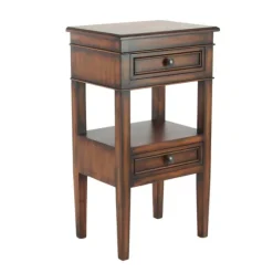 Fir Wood Tiered Side Table-Kirkland's Home Store