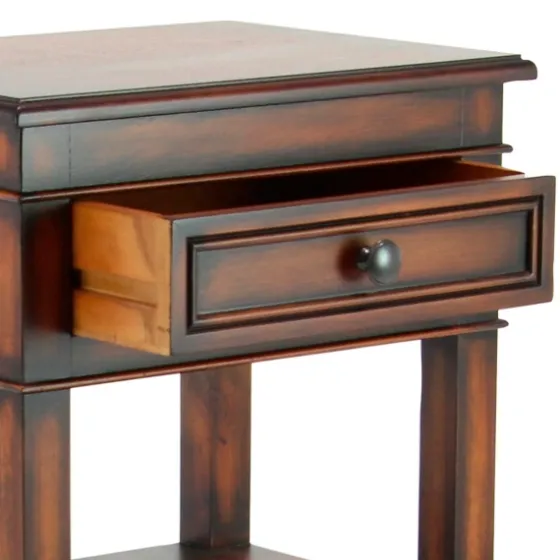 Fir Wood Tiered Side Table-Kirkland's Home Store