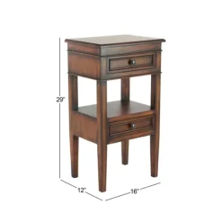 Fir Wood Tiered Side Table-Kirkland's Home Store
