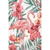Flamingo Leaf Indoor/Outdoor Area Rug, 5X8-Kirkland's Home Outlet