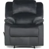 Flannel Overstuffed Pull Recliner-Kirkland's Home Outlet