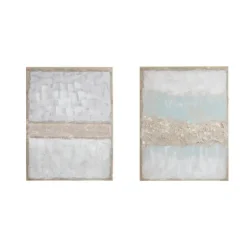 Flatland Glitter Canvas Art Prints, Set Of 2-Kirkland's Home Sale