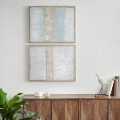 Flatland Glitter Canvas Art Prints, Set Of 2-Kirkland's Home Sale