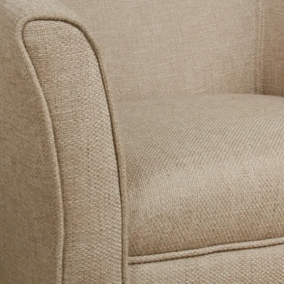 Flax Brown Modern Barrel Accent Chair-Kirkland's Home Online