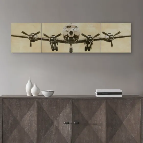 Flight Design Canvas Art Prints, Set Of 3-Kirkland's Home New