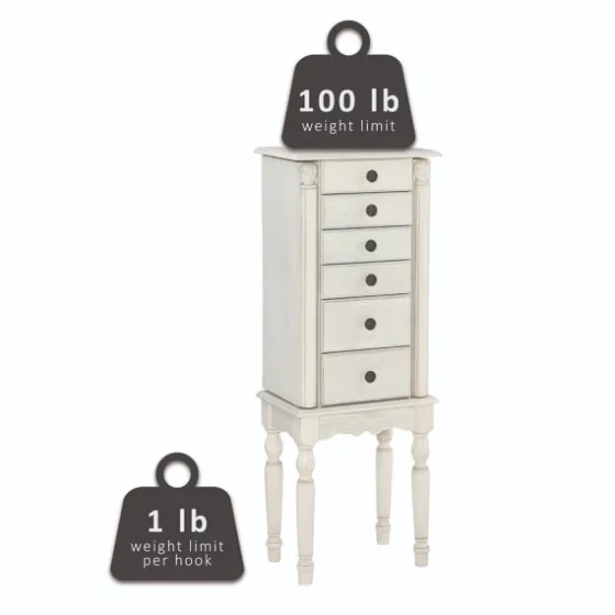 Flip Top 5-Drawer Wood Armoire-Kirkland's Home Outlet