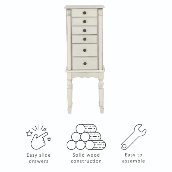 Flip Top 5-Drawer Wood Armoire-Kirkland's Home Outlet
