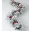 Flocked Pine And Berry Garland-Kirkland's Home Cheap