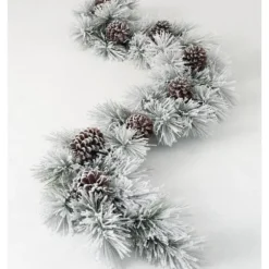 Flocked Pine And Pine Cone Garland-Kirkland's Home Best Sale