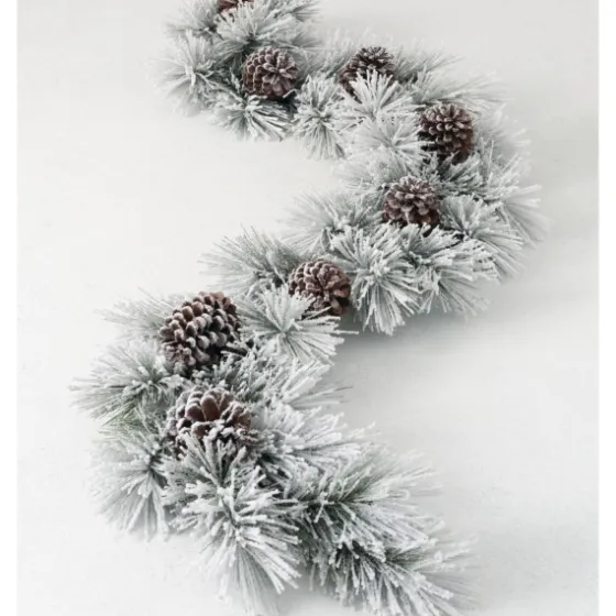 Flocked Pine And Pine Cone Garland-Kirkland's Home Best Sale
