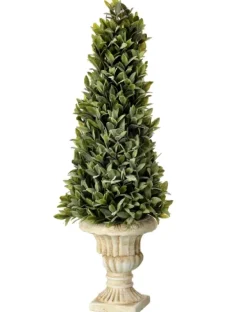Flocked Sage Cone In Urn Arrangement, 24 In.-Kirkland's Home Online