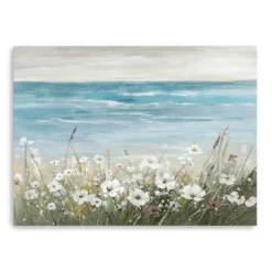 Floral Beach Giclee Canvas Art Print, 48X36 In.-Kirkland's Home Cheap