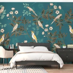 Floral Birds Peel And Stick Wall Mural-Kirkland's Home Hot