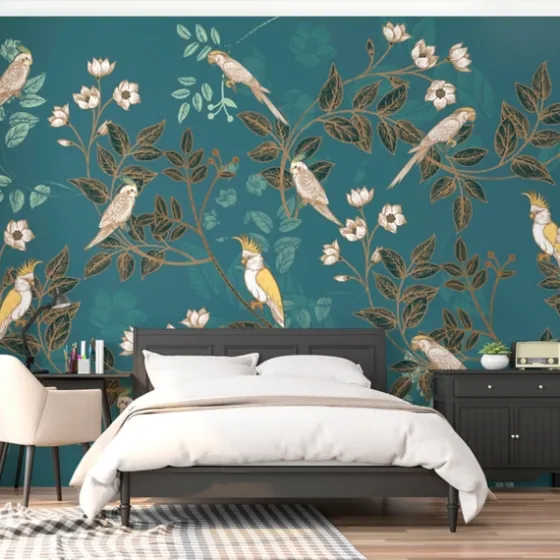 Floral Birds Peel And Stick Wall Mural-Kirkland's Home Hot