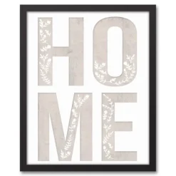 Floral Home Black Framed Canvas Art Print-Kirkland's Home Hot