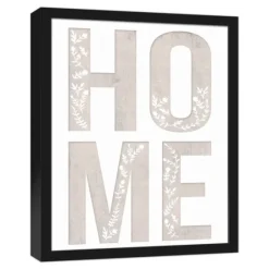Floral Home Black Framed Canvas Art Print-Kirkland's Home Hot
