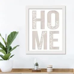 Floral Home White Framed Canvas Art Print-Kirkland's Home Cheap