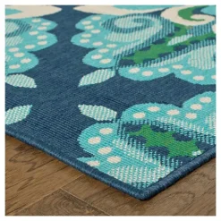 Floral Medallion Jenn Outdoor Rug, 5X7-Kirkland's Home Discount