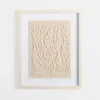 Floral On Glass And Natural Linen Framed Art Print-Kirkland's Home Sale