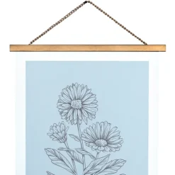Floral Print Hanger Frame Wall Plaque-Kirkland's Home Fashion