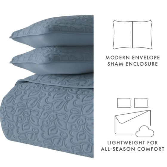 Floral Stitch 3-Pc. King Quilt Set-Kirkland's Home Best Sale