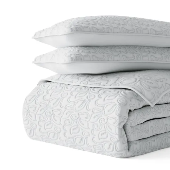 Floral Stitch 3-Pc. King Quilt Set-Kirkland's Home New