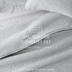 Floral Stitch 3-Pc. King Quilt Set-Kirkland's Home New