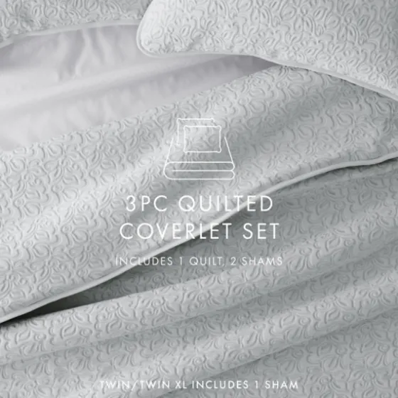 Floral Stitch 3-Pc. Queen Quilt Set-Kirkland's Home Best Sale