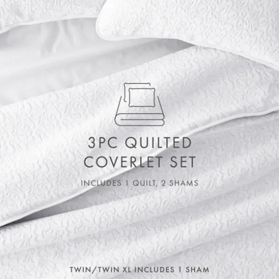 Floral Stitch 2-Pc. Twin Quilt Set-Kirkland's Home Shop